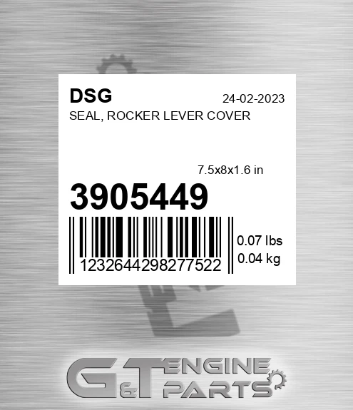 3905449 Seal, Rocker Lever Cover
