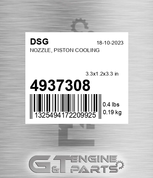 4937308 Nozzle, Piston Cooling