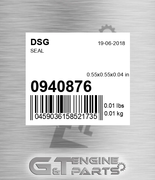 0940876 DSG Seal