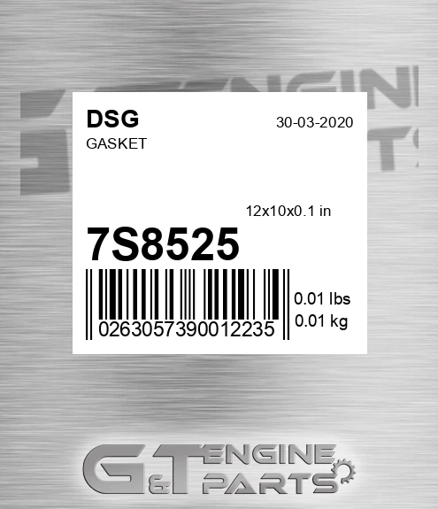 7S8525 DSG Gasket