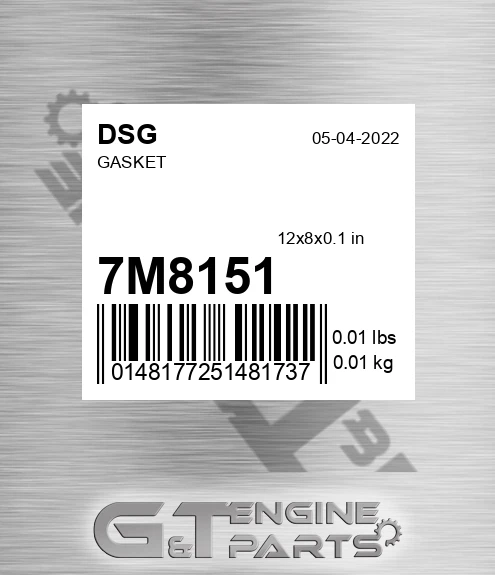 7M8151 Gasket