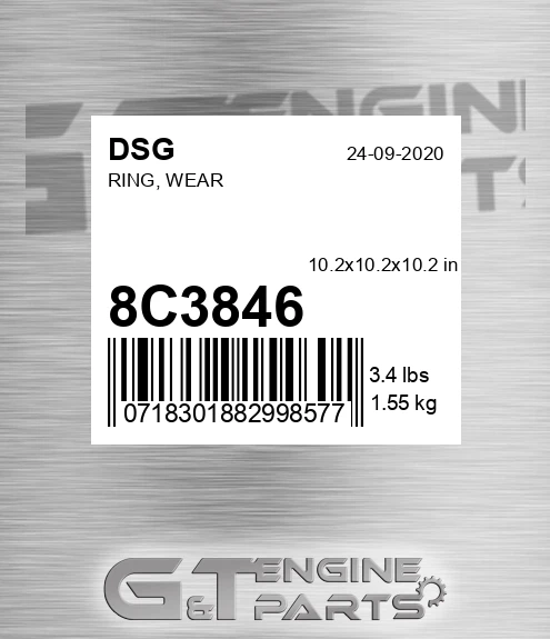 8C3846 DSG Ring, Wear