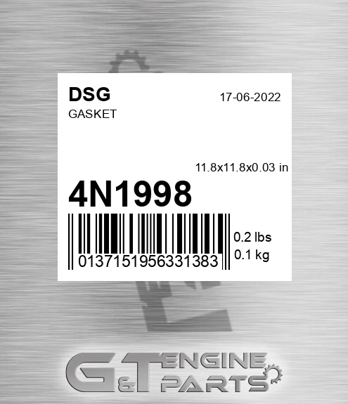 4N1998 Gasket