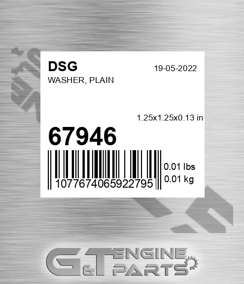67946 Washer, Plain