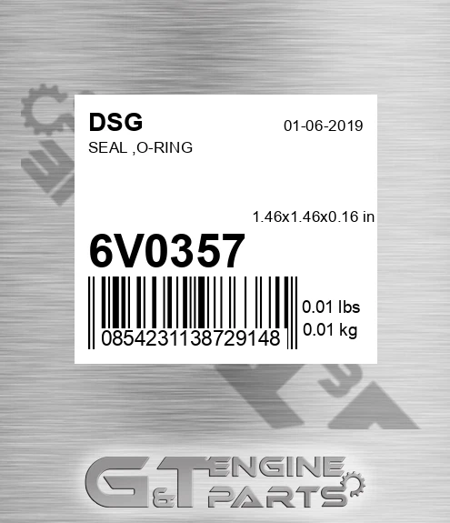 6V0357 Seal ,o-ring