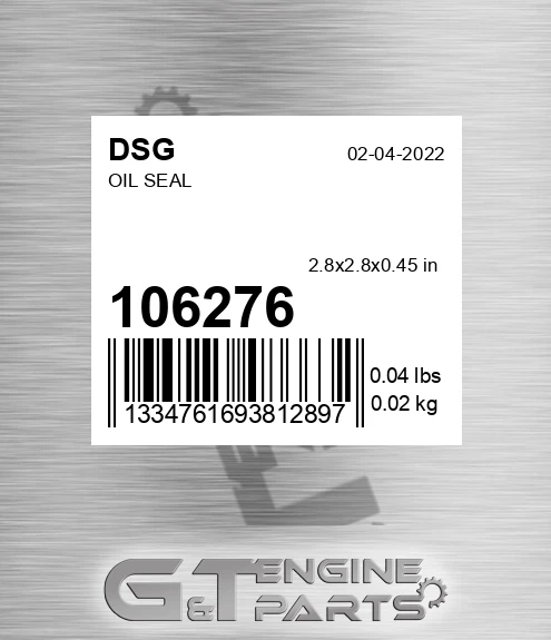 106276 Oil Seal