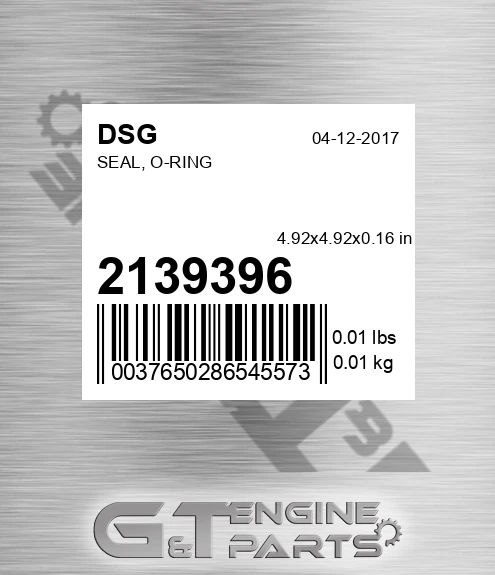2139396 Seal, O-ring