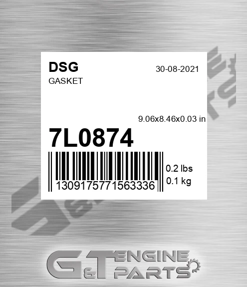 7L0874 Gasket