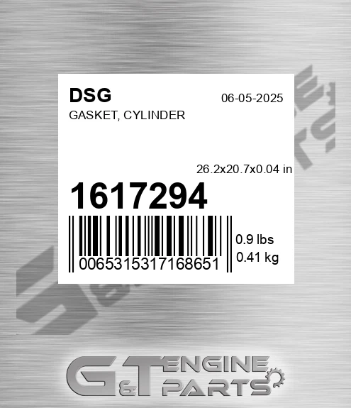 1617294 Gasket, Cylinder