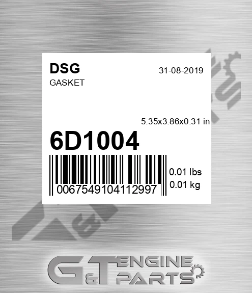 6D1004 Gasket