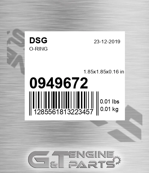 0949672 DSG O-ring