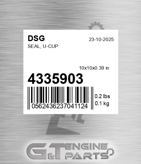 4335903 DSG Seal, U-cup
