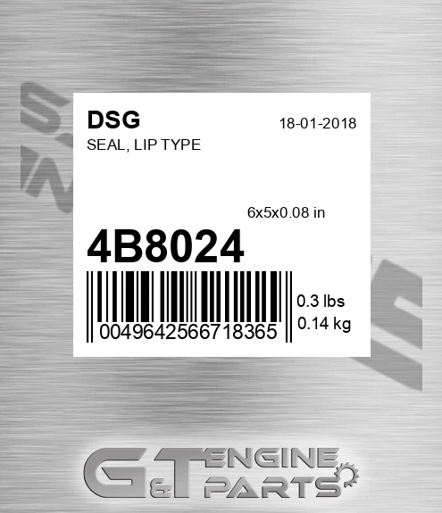 4B8024 DSG Seal, Lip Type