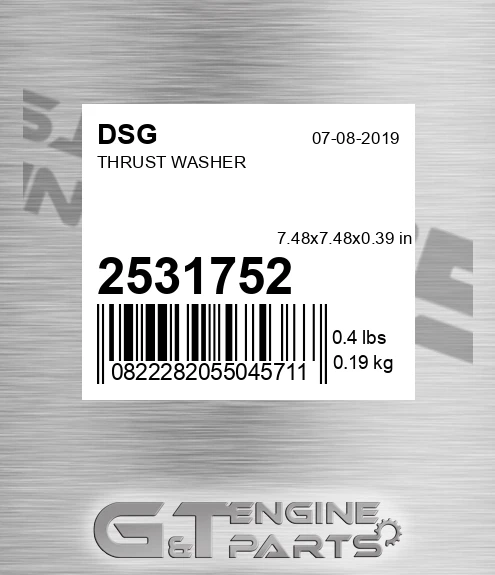 2531752 Thrust Washer
