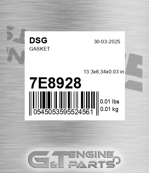 7E8928 Gasket