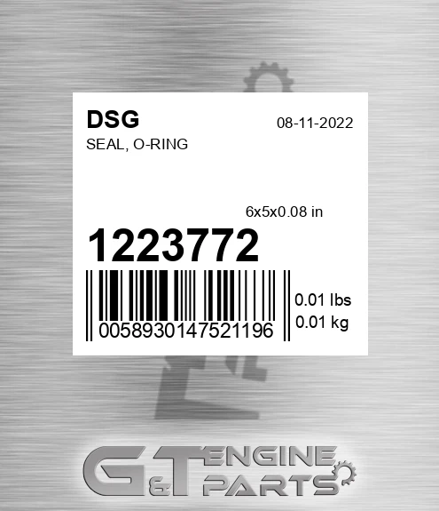 1223772 DSG Seal, O-ring
