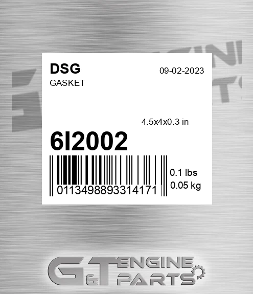 6I2002 Gasket