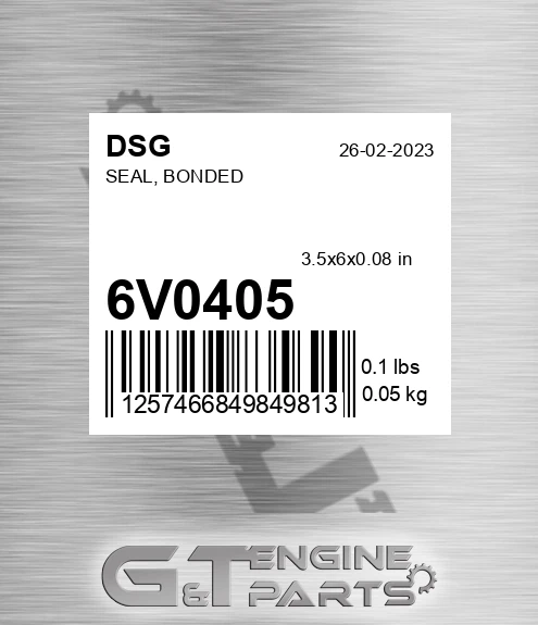 6V0405 Seal, Bonded