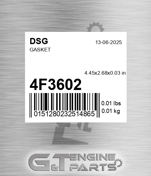 4F3602 DSG Gasket