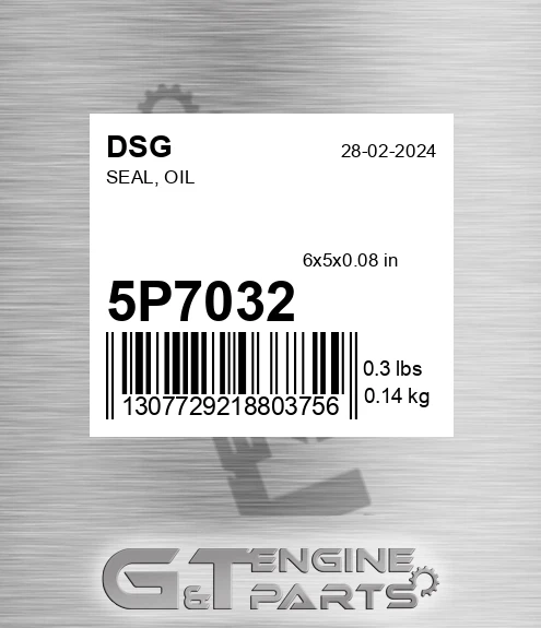 5P7032 Seal, Oil