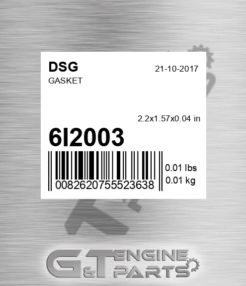 6I2003 Gasket