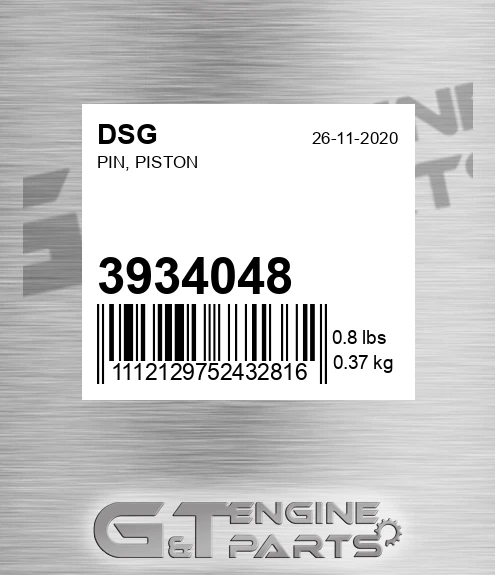 3934048 Pin, Piston