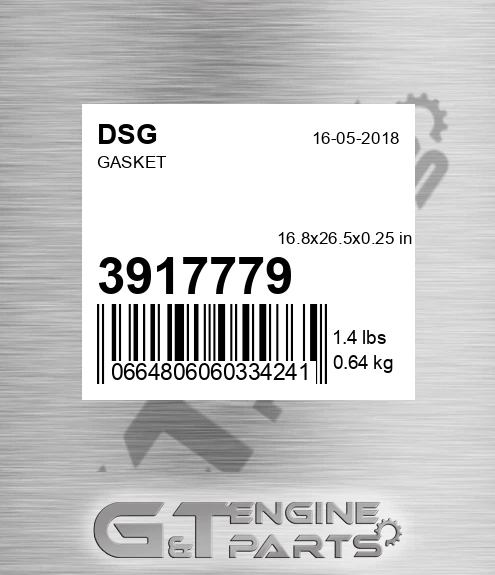 3917779 DSG Gasket