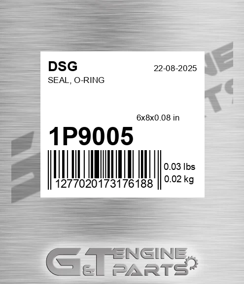 1P9005 Seal, O-ring