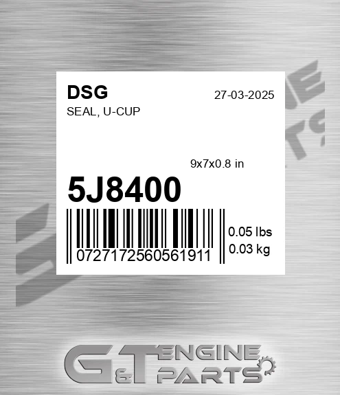 5J8400 Seal, U-cup