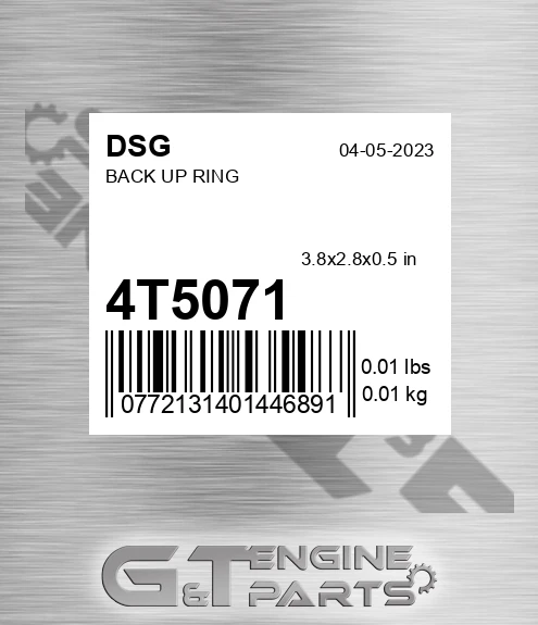 4T5071 Back Up Ring