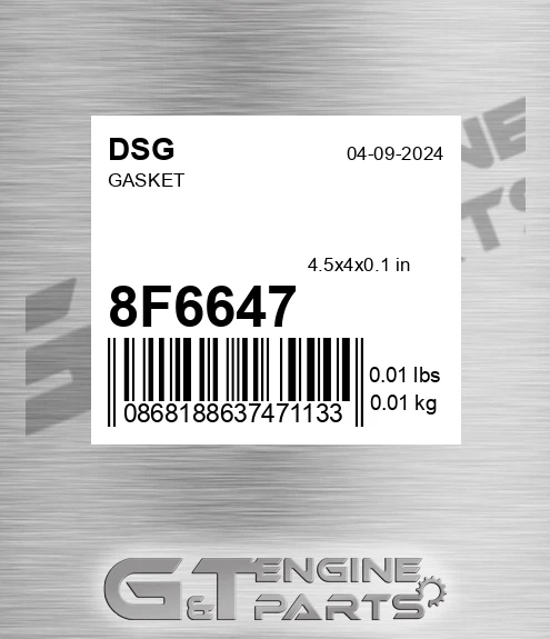 8F6647 DSG Gasket