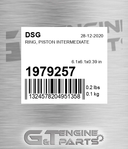 1979257 Ring, Piston Intermediate