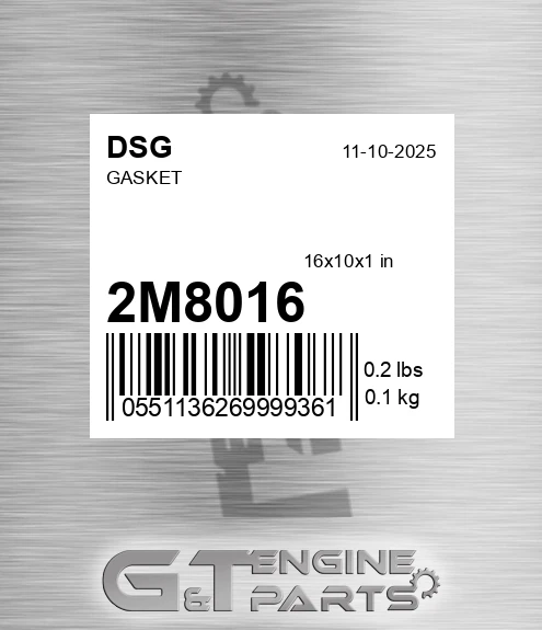 2M8016 Gasket