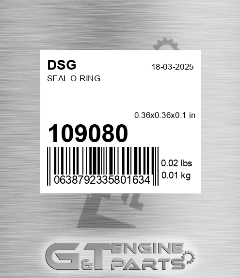 109080 Seal O-ring