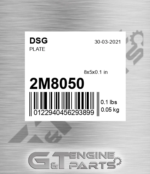 2M8050 Plate