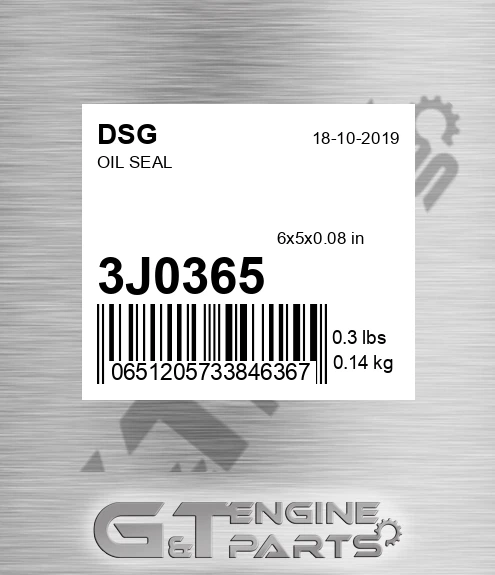 3J0365 Oil Seal