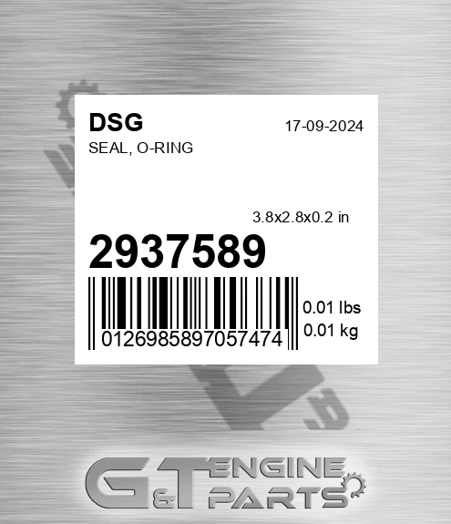 2937589 DSG Seal, O-ring