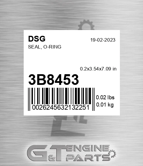3B8453 Seal, O-ring