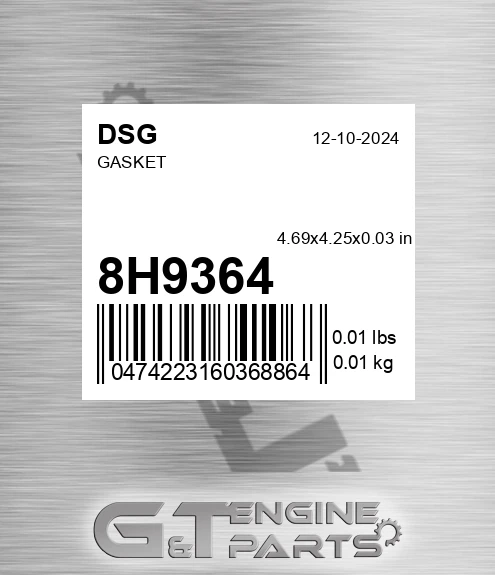 8H9364 Gasket