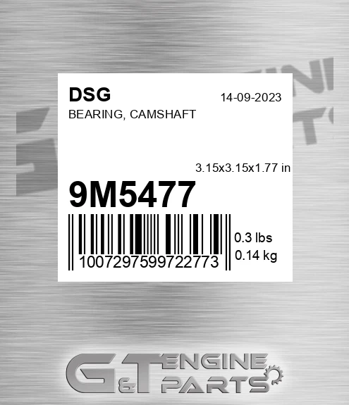 9M5477 Bearing, Camshaft