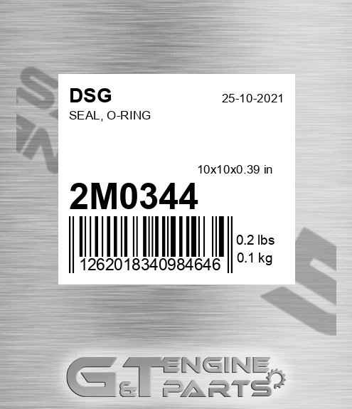 2M0344 Seal, O-ring