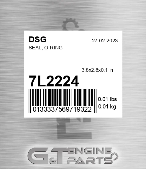 7L2224 DSG Seal, O-ring