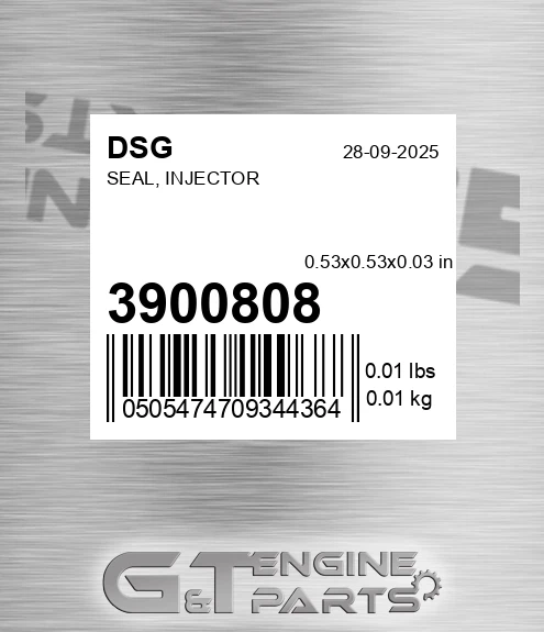 3900808 Seal, Injector