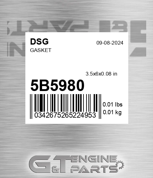 5B5980 Gasket