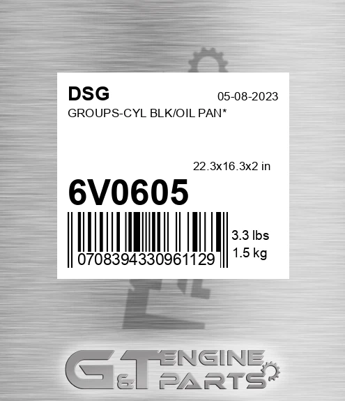 6V0605 Groups-cyl Blk/oil Pan*