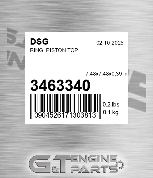 3463340 Ring, Piston Top