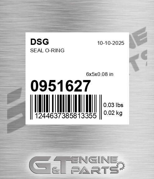 0951627 DSG Seal O-ring