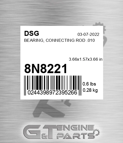 8N8221 Bearing, Connecting Rod .010