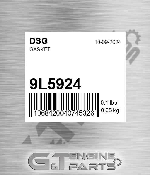 9L5924 Gasket