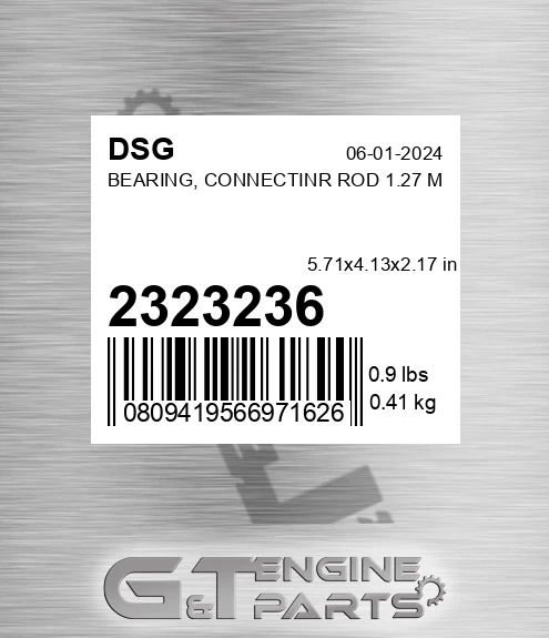 2323236 Bearing, Connectinr Rod 1.27 M